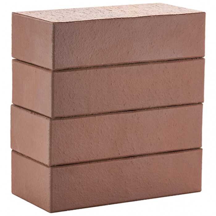Кирпич облицовочный ЛСР коричневый гладкий 1NF, F75, 250х120х65 мм