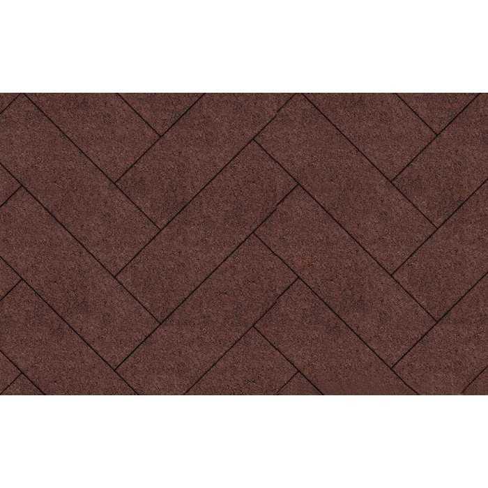 Плитка тротуарная Паркет Б.6.П.8 гладкий коричневый 600x200x80 мм